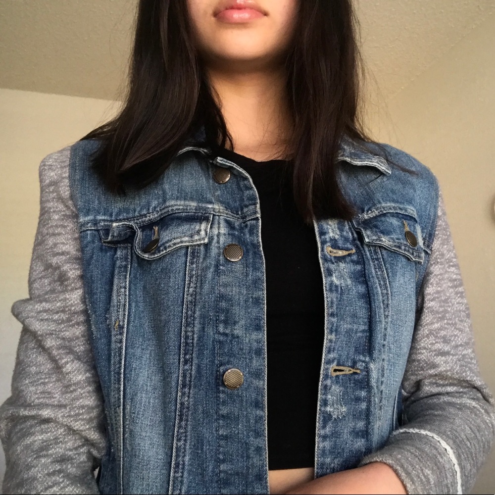 Dark wash denim jacket